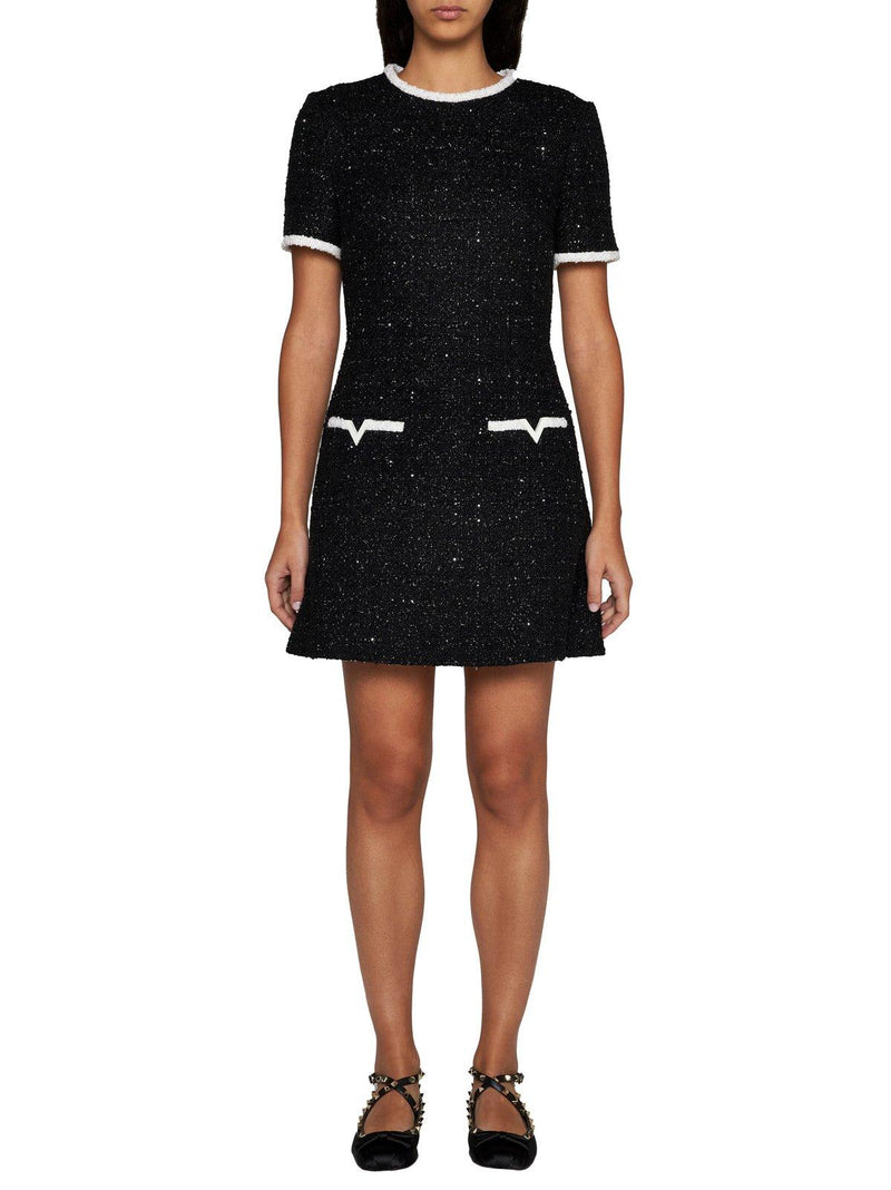 Valentino Crewneck Short-sleeved Mini Dress - Women