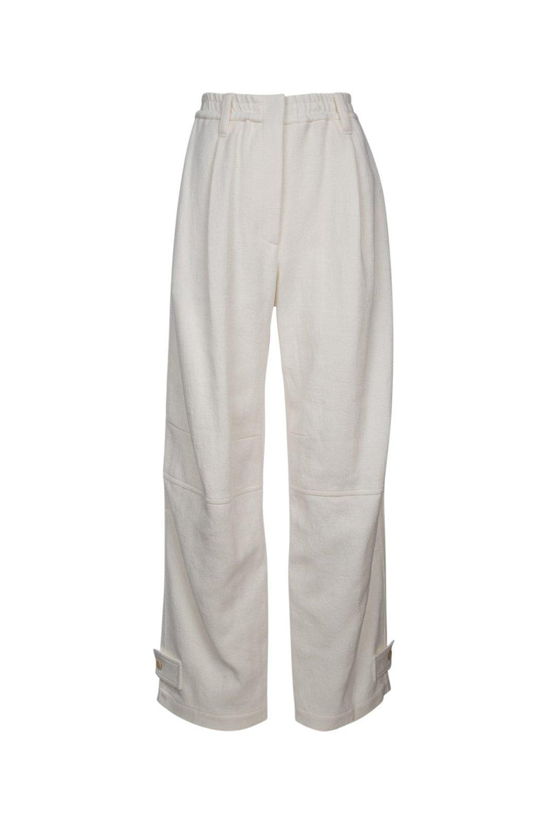 Brunello Cucinelli Pintuck Detailed Straight Leg Trousers - Women