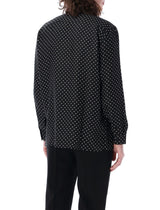 Saint Laurent Shirt Silk Pois Bw - Men