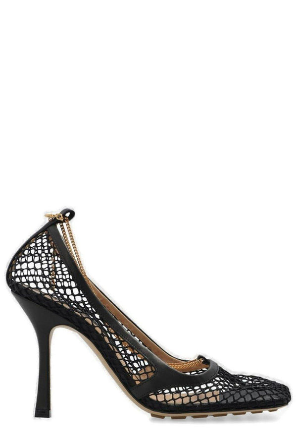 Bottega Veneta Mesh Square-toe Pumps - Women - Piano Luigi