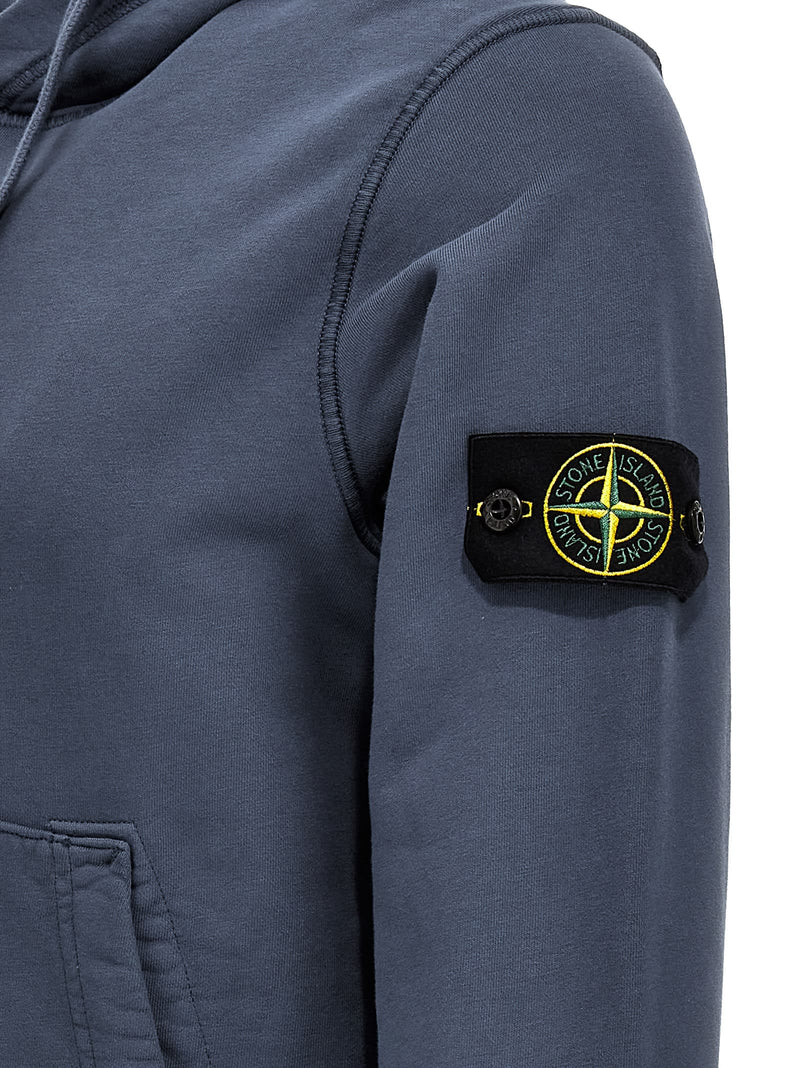 Stone Island Logo Badge Hoodie - Men