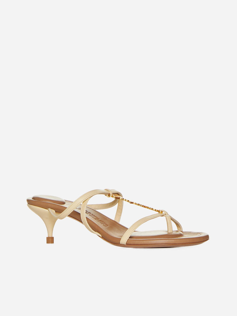 Jacquemus Pralu Leather Sandals - Women