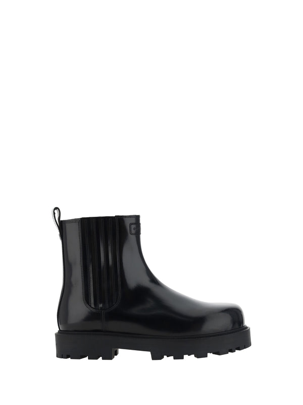 Givenchy Brushed Leather Chelsea Boots - Men