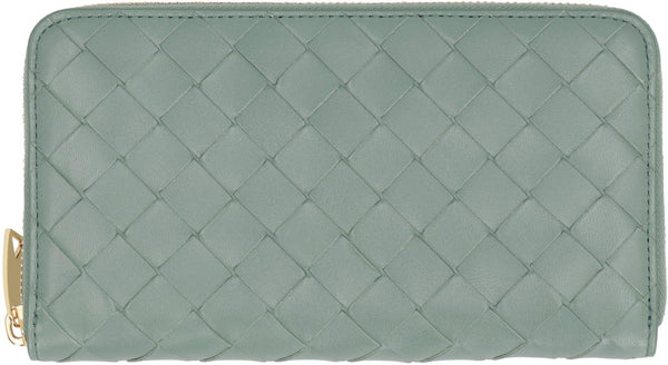 Bottega Veneta Intrecciato Zip Around Wallet - Women - Piano Luigi