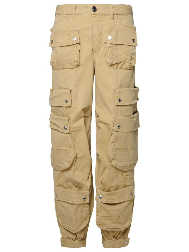 Dsquared2 Beige Cotton Cargo Pants - Women