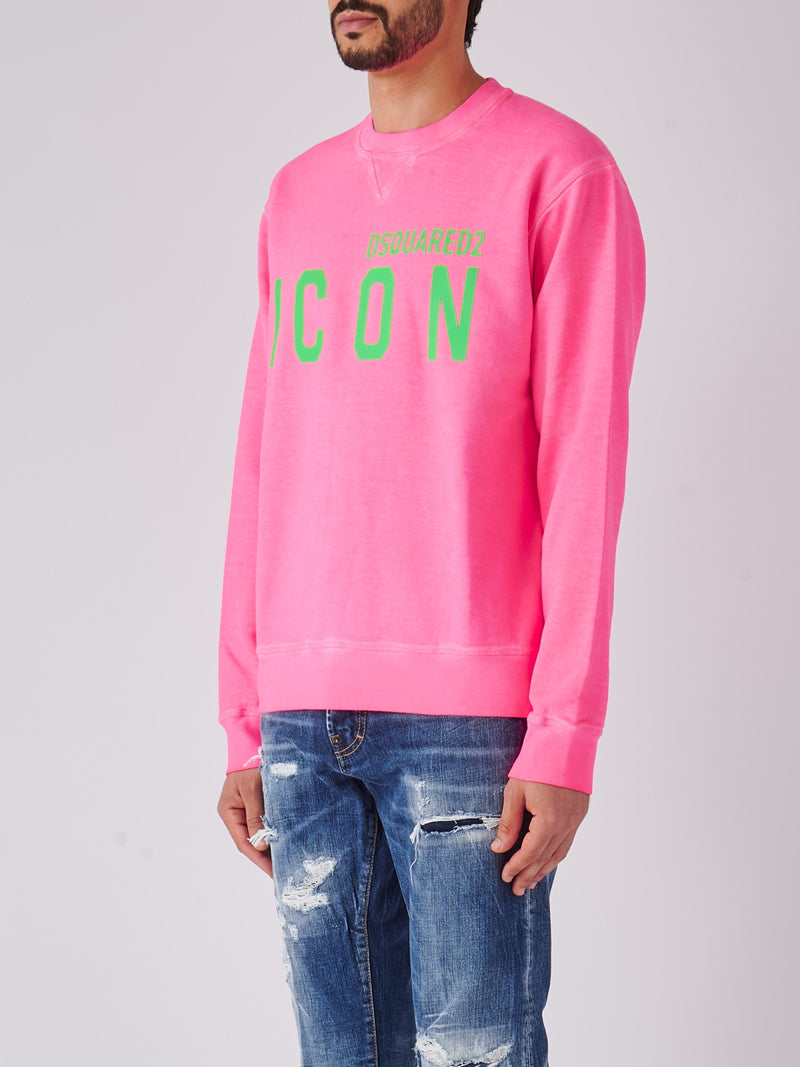 Dsquared2 Be Icon Cool Fit Tee Crewneck Sweatshirt - Men