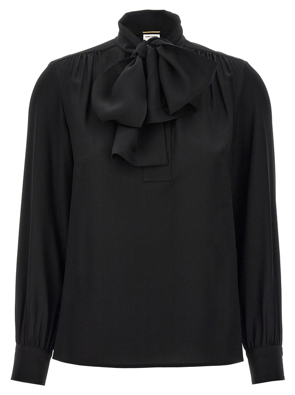 Saint Laurent Lavalliere Silk Shirt - Women