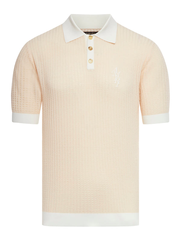 AMIRI Waffle Stitch Polo - Men