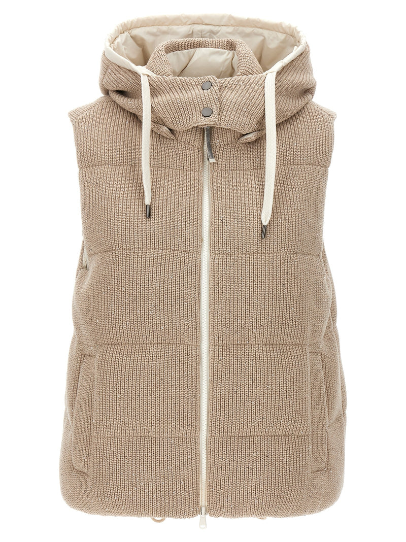 Brunello Cucinelli Sequin Knit Vest - Women