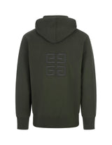 Givenchy 4g Hoodie In Grey Green - Men