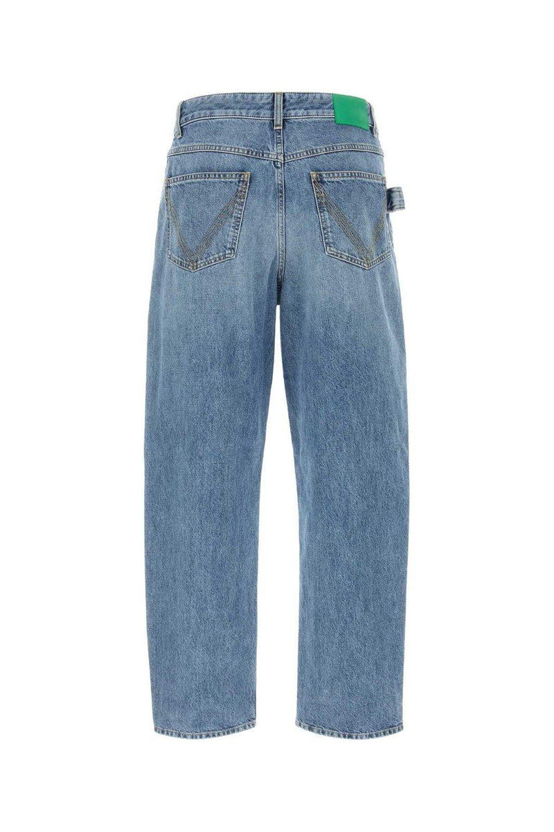 Bottega Veneta Washed Wide Leg Denim Jeans - Men