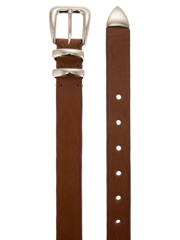 Brunello Cucinelli Leather Belt With Tip - Men