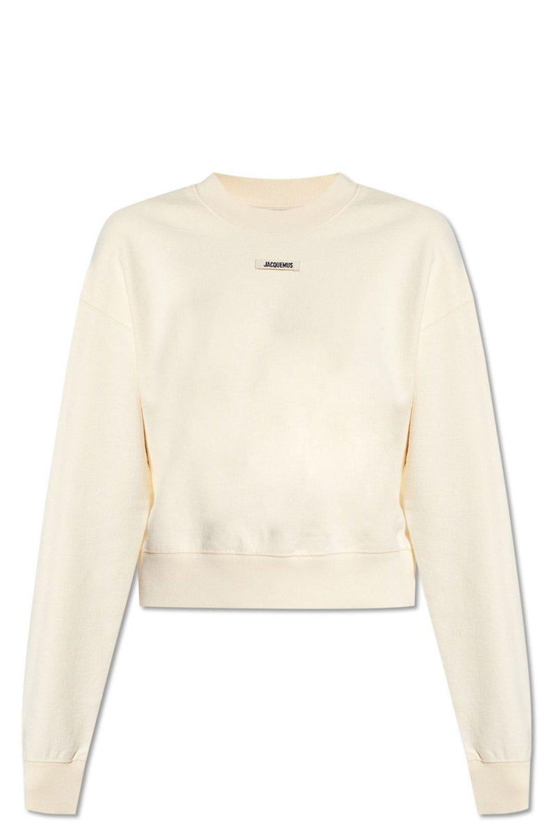 Jacquemus Logo Patch Cropped Sweatshirt - Women