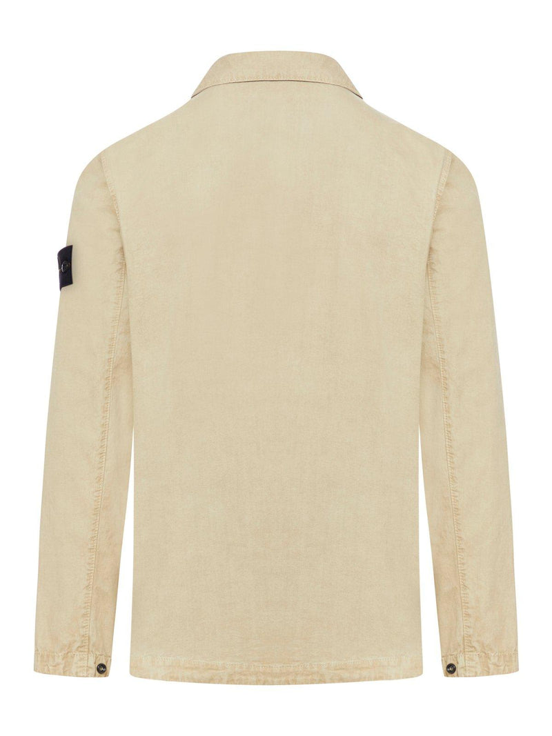 Stone Island Zip Up Long-sleeved Shirt - Men