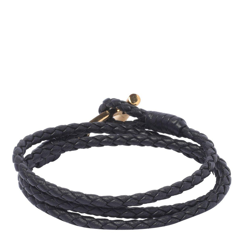 Tom Ford Logo Plaque Braided Bracelet - Men