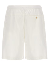 Brunello Cucinelli Logo Embroidery Bermuda Shorts - Men