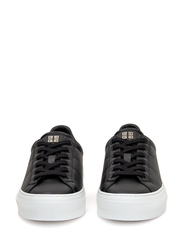 Givenchy Black City Sport Sneakers With Printed Logo - Men