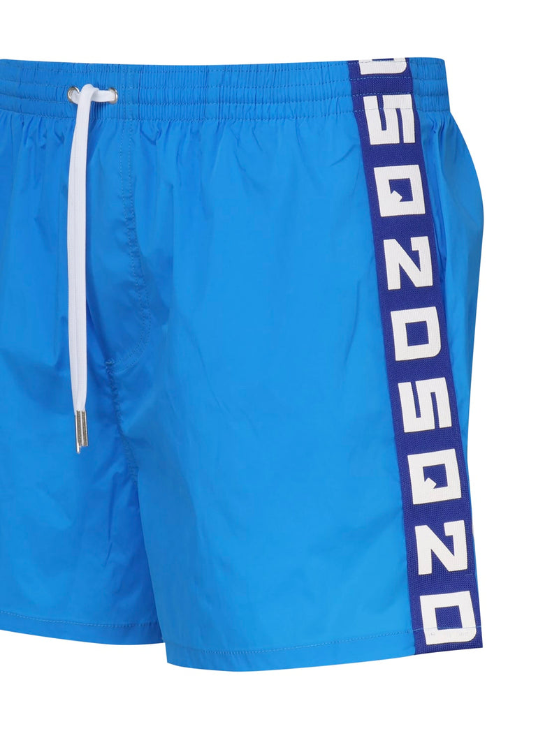 Dsquared2 Midi Boxer Swimsuit With Logo - Men