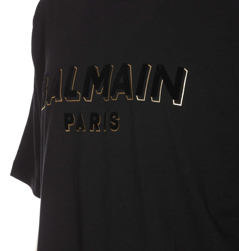Balmain Velvet Logo T-shirt - Men - Piano Luigi