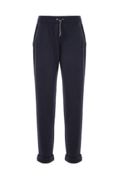 Brunello Cucinelli Drawstring Tapered Sweatpants - Women