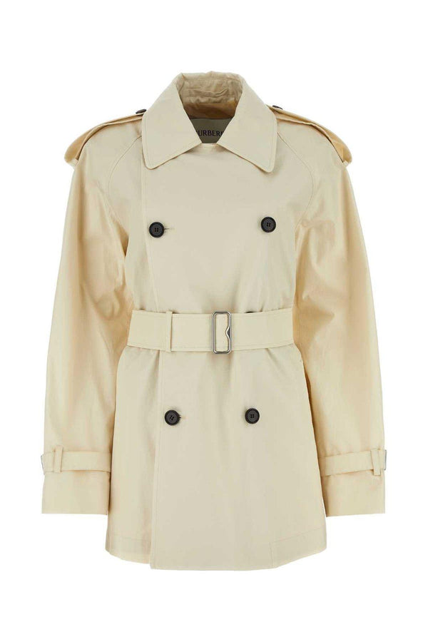 Burberry Double Breasted Belted Trench Coat - Women