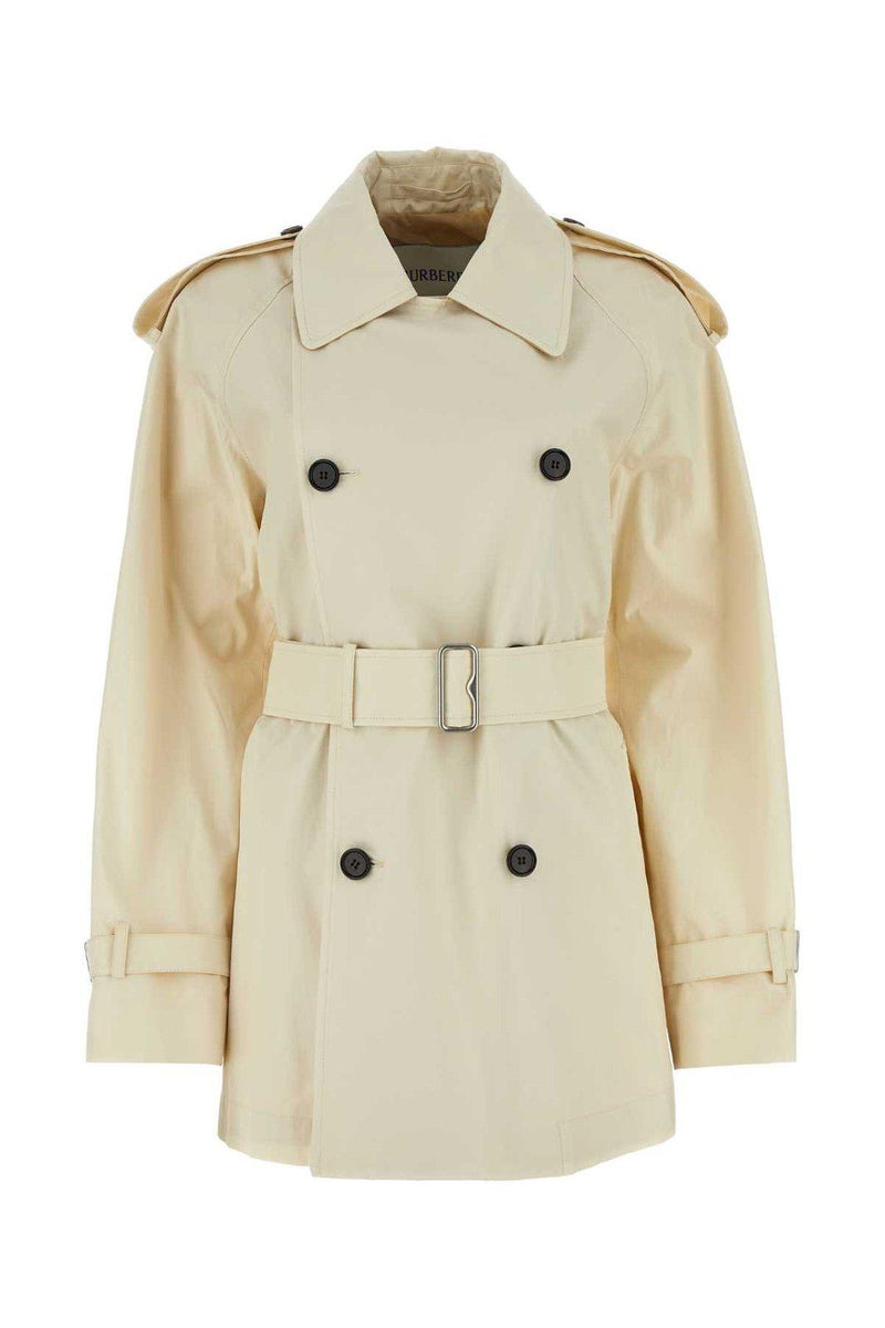 Burberry Double Breasted Belted Trench Coat - Women