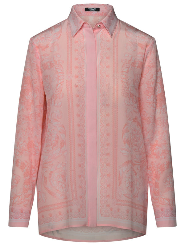 Versace barocco Pink Silk Shirt - Women