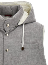 Brunello Cucinelli Padded Hooded Vest - Men