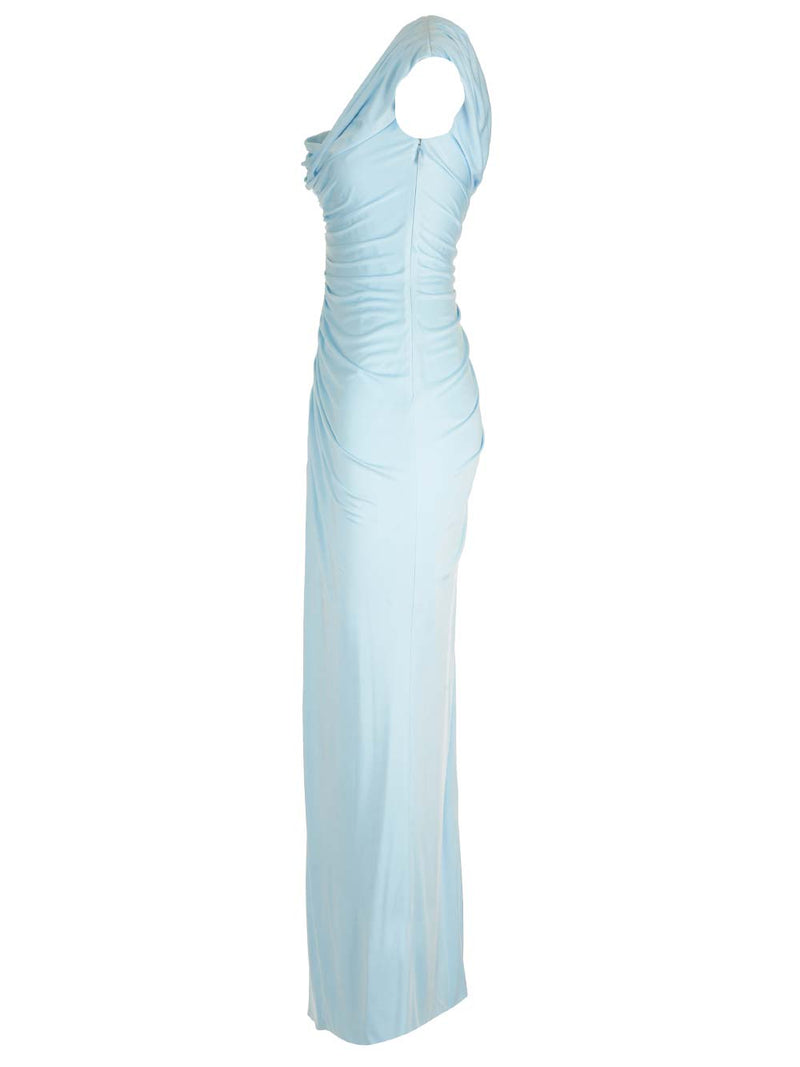 Versace Light Blue medusa 95 Long Dress - Women