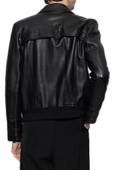 Saint Laurent Button Up Leather Jacket - Men