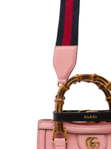 Gucci diana Mini Pink Shopping Bag With Bamboo Handles And Double G Detail In Leather Woman - Women