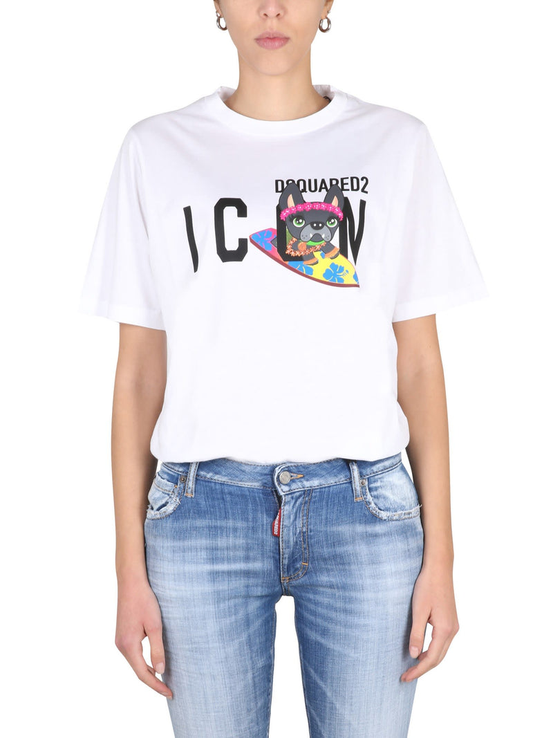 Dsquared2 T-shirt Icon Hildegard East - Women