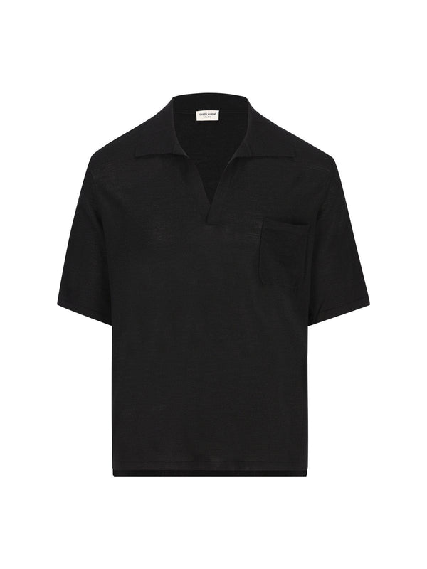 Saint Laurent Cassandre Short-sleeved Polo Shirt - Men