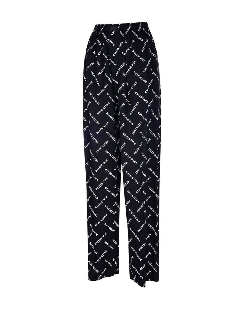 Balenciaga All-over Logo Pants - Women