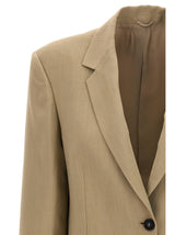 Brunello Cucinelli Single-breasted Linen Blend Blazer - Women - Piano Luigi