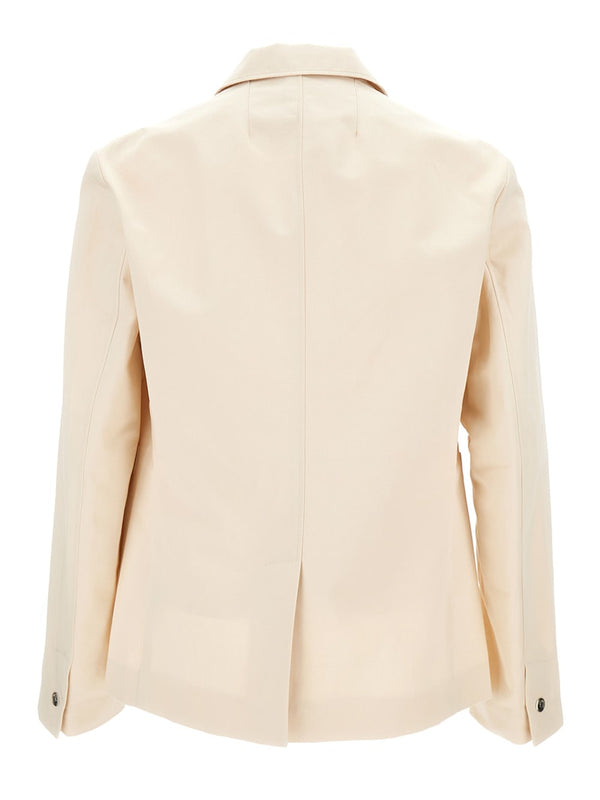 Jacquemus la Veste Jean Beige Single-breasted Jacket With D Ring Detail In Cotton And Linen Man - Men