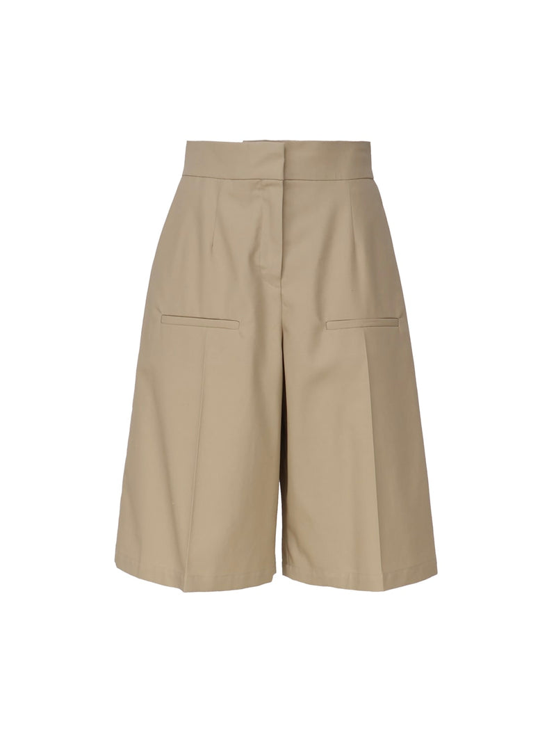 Loewe Tailored Shorts Crafted In Lightweight Cotton Gabardine - Women