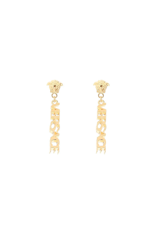 Versace Logo Pendant Earrings - Women