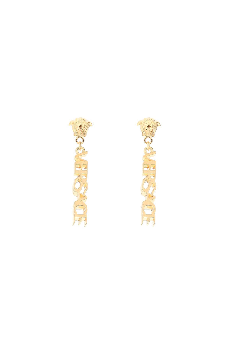 Versace Logo Pendant Earrings - Women