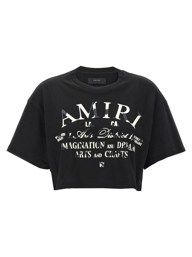 AMIRI distressed Arts District Cropped T-shirt - Women