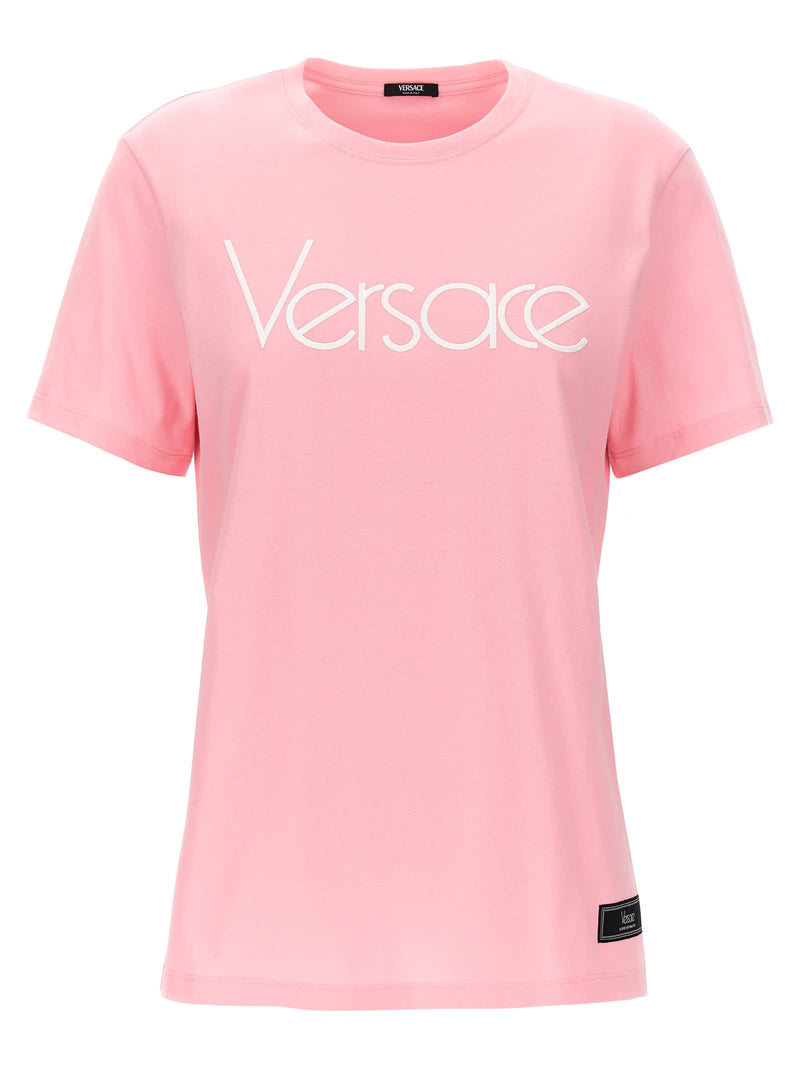 Versace Logo Embroidery T-shirt - Women