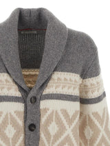 Brunello Cucinelli Shawl Collar Knit Cardigan - Men