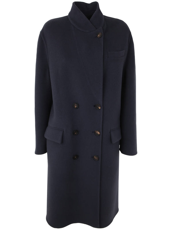 Brunello Cucinelli Double Breasted Overcoat - Women