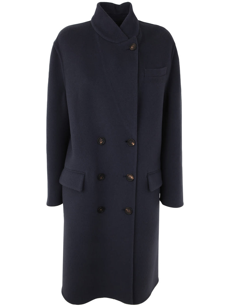 Brunello Cucinelli Double Breasted Overcoat - Women