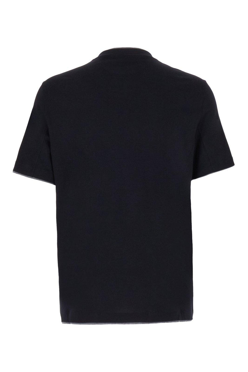 Layered-effect Crewneck T-shirt Brunello Cucinelli - Men