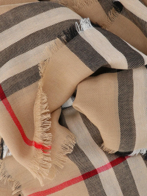 Burberry Check Pattern Scarf - Women