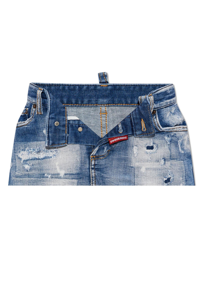 Dsquared2 Denim Skirt With Logo - Women