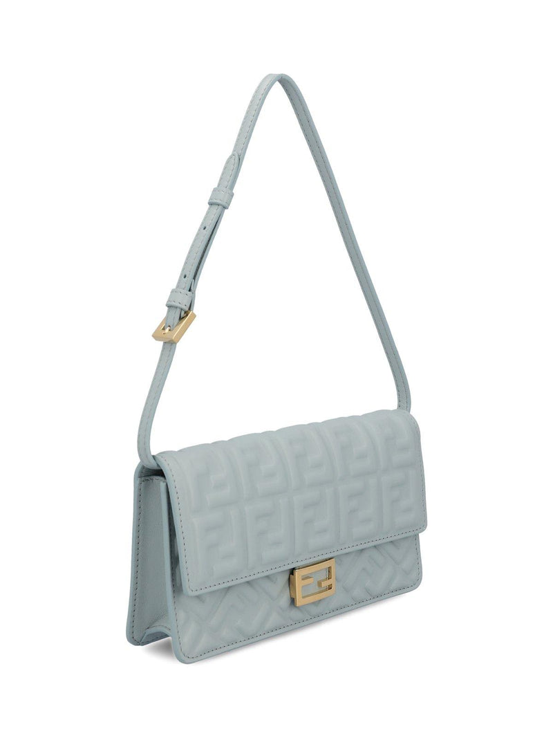 Fendi Logo Embossed Shoulder Bag - Women