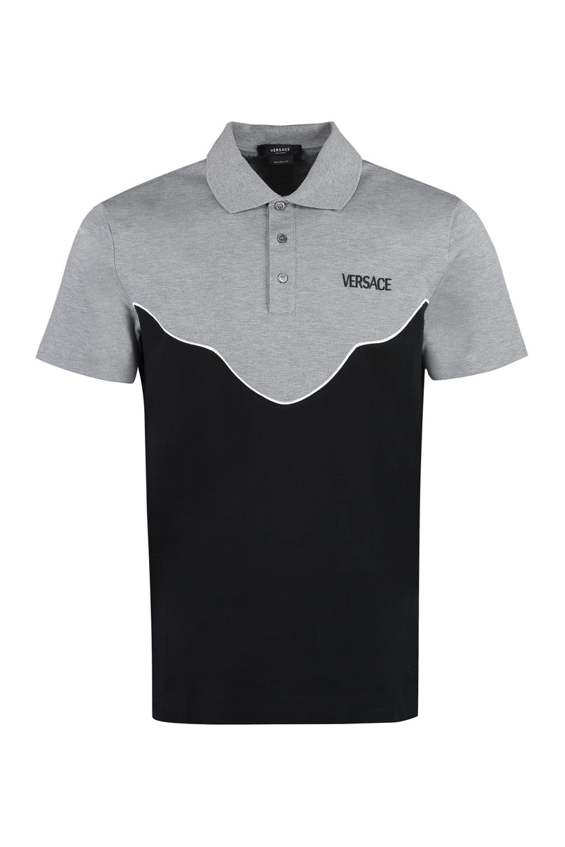 Versace Cotton-piqu Olo Shirt - Men