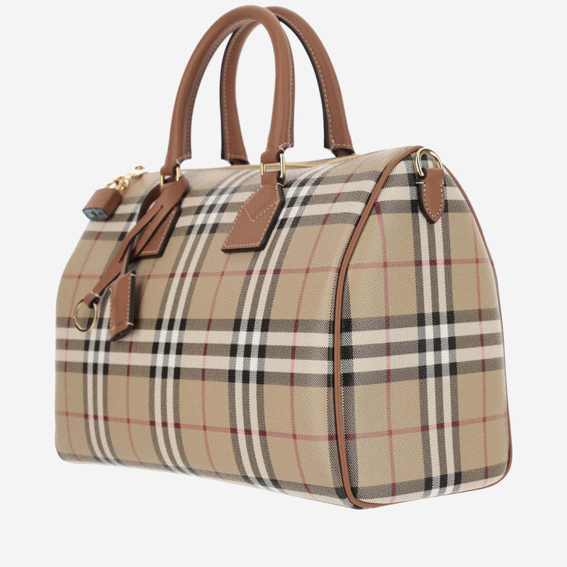 Burberry Medium Check Bowling Bag - Women